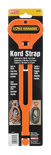 Bayco Kord Strap 14.3 in. L Orange Plastic Short Carry Strap K175 –