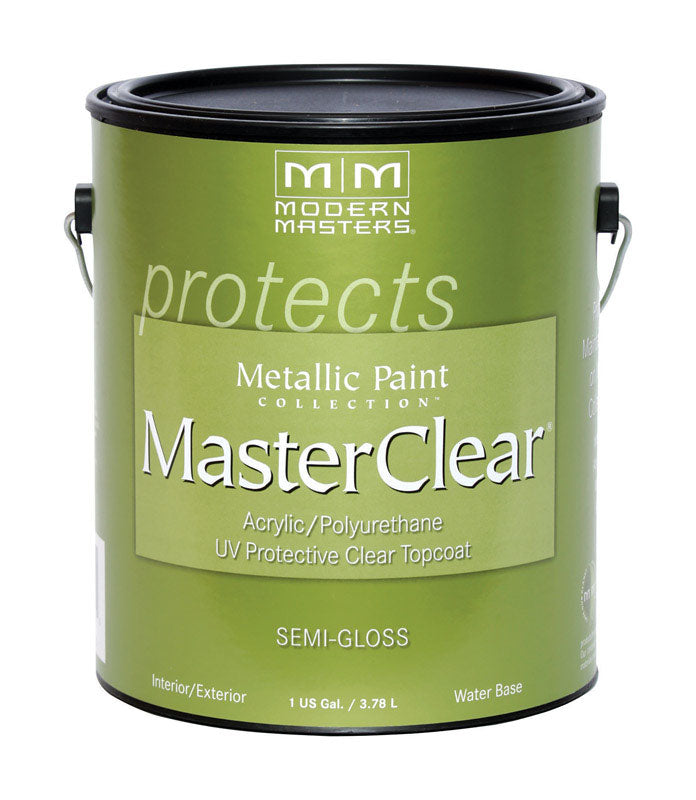 Modern Masters Metal MasterClear Protective Clear Topcoat Semi-Gloss Gallon