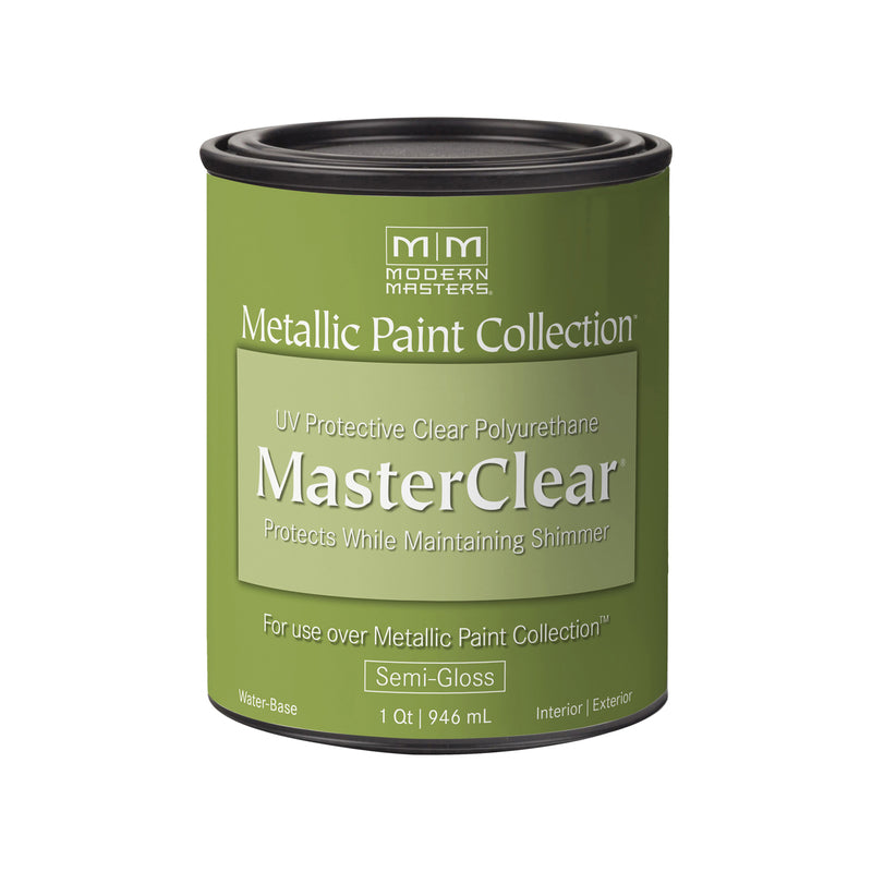 Modern Masters Metal MasterClear Protective Clear Topcoat Semi-Gloss Quart