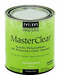 ModernMasters Metallic MasterClear Protective Clear Topcoat Satin Quart