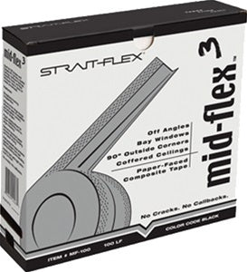 Strait Flex 3" x 100' Mid-Flex 3 Paper-Face Composite Tape MF-100