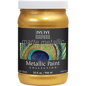 Modern Masters Matte Metallic - Pale Gold MM200 Quart