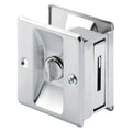 Prime-Line 2-3/4 Inch Satin Nickel Pocket Door Privacy Lock and Pull N 7239