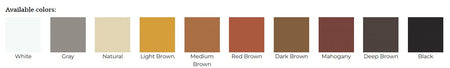 Old Masters Putty Stick Color Chart