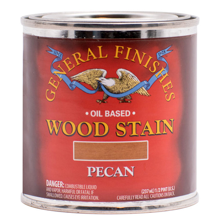General Finishes Oil Based Penetrating Wood Stain 1/2 PINT Pecan