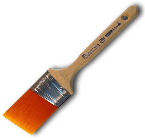 A close-up image of the Proform Picasso Oval Angled Paint Brush PIC1 showcasing its sleek design and bristles.