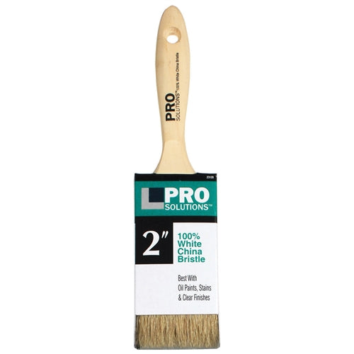 Pro Solutions White China Bristle Flat Beavertail Paint Brush