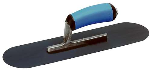 QLT by Marshalltown Blue Steel Pool Trowel with Curved Comfort Grip Handle