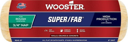 Wooster Super Fab Roller Cover 9 inch x 3/4 inch nap