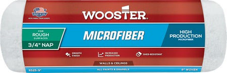 Wooster Microfiber Roller Cover 9 inch x 3/4 inch nap