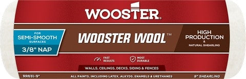 Wooster Wool Roller Cover image showcasing the finest-quality, 100% natural shearling fabric.