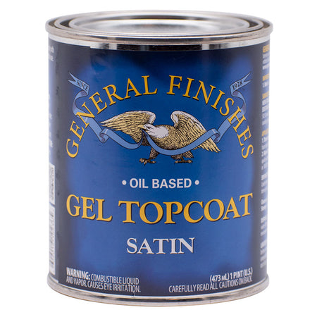 General Finishes Satin Gel Topcoat Satin Pint Can