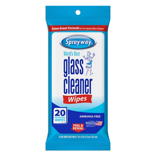 Sprayway Fresh Scent Glass Cleaner Wipes 20-Pack SW199R