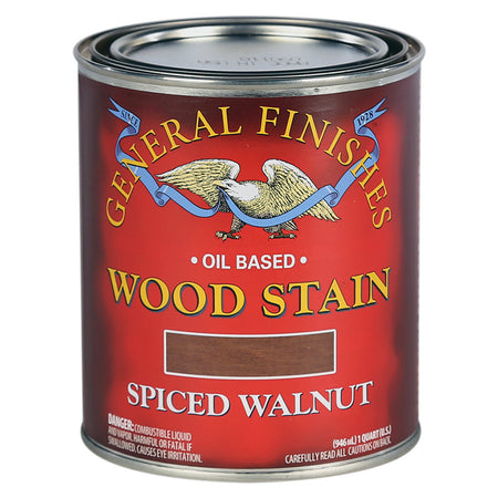 General Finishes Oil Based Penetrating Wood Stain QUART Spiced Walnut