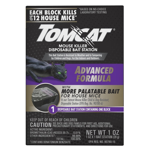 Tomcat Advanced Bait Station & Blocks for Mice