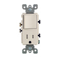 Leviton Decora 15 Amp 125V Combination Switch/Outlet 5-15 R T5625