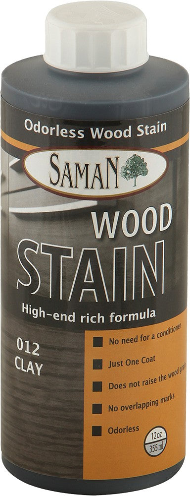 SamaN Water Based Stain 12 Oz Clay