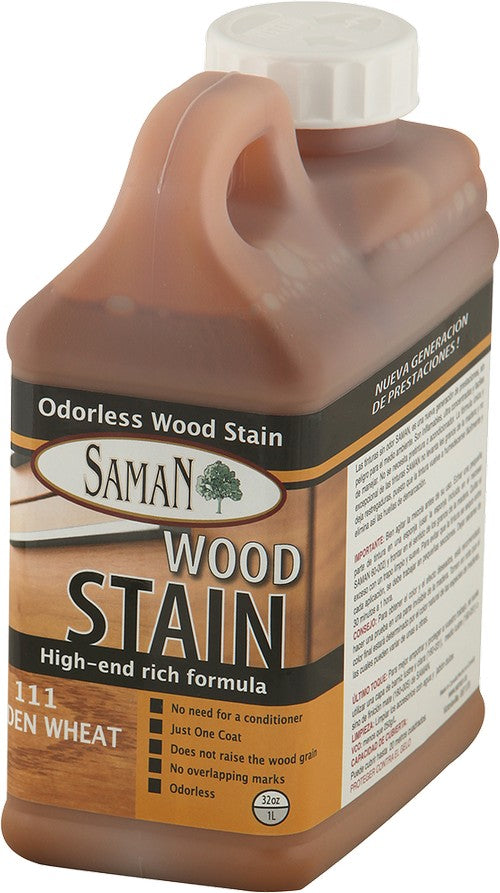 SamaN Water Based Stain 32 Oz Golden Wheat