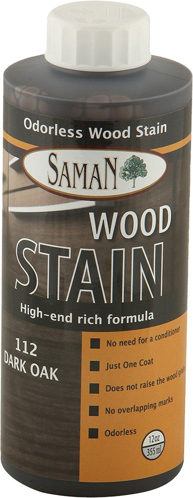 SamaN Water Based Stain 12 Oz Dark Oak