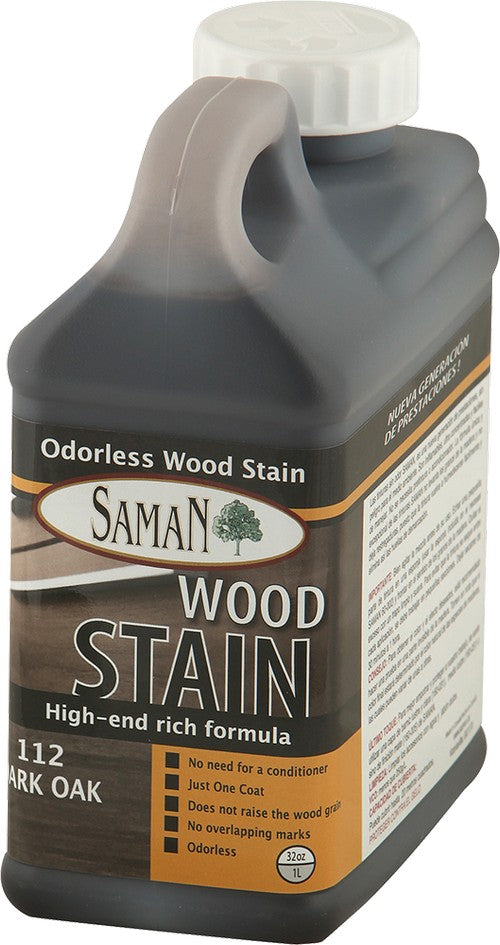 SamaN Water Based Stain 32 Oz Dark Oak