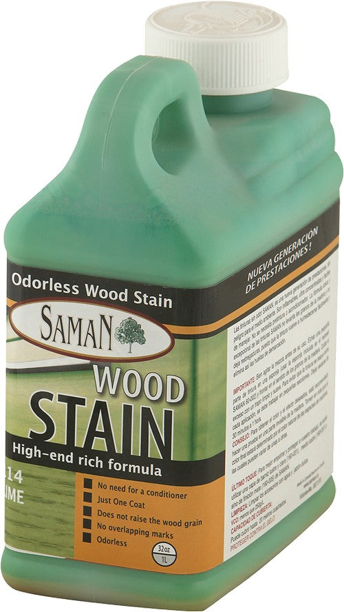 SamaN Water Based Stain 32 Oz Lime