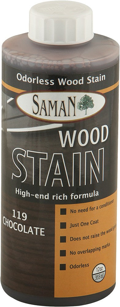 SamaN Water Based Stain 12 Oz Chocolate