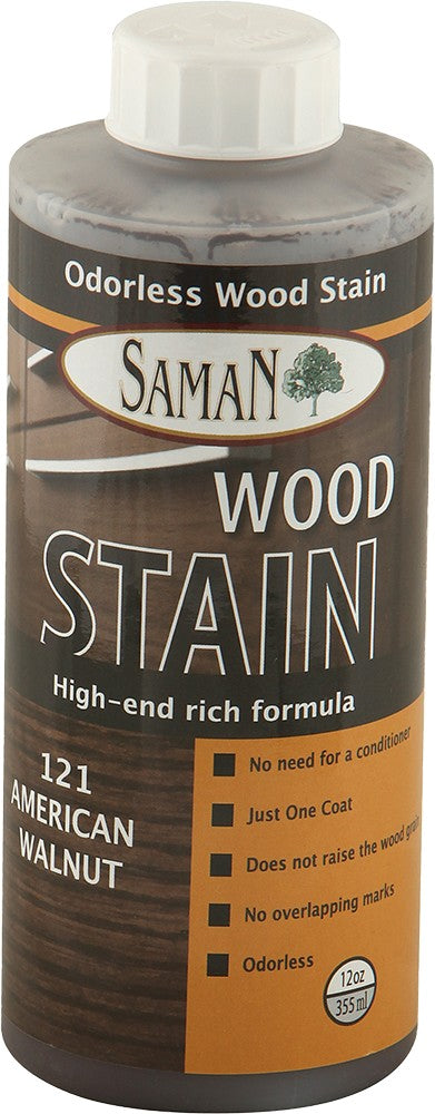 SamaN Water Based Stain 12 Oz American Walnut