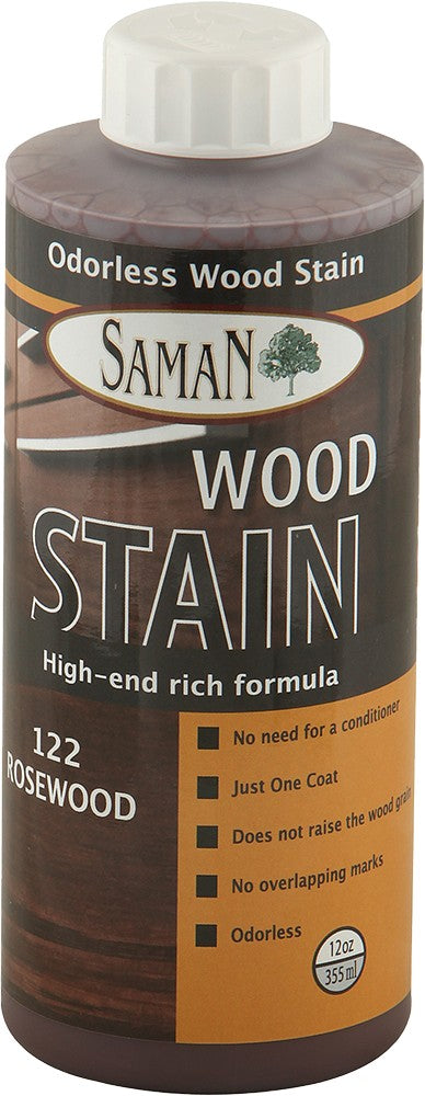 SamaN Water Based Stain 12 Oz Rosewood