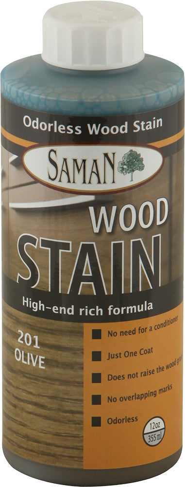 SamaN Water Based Stain 12 Oz Olive