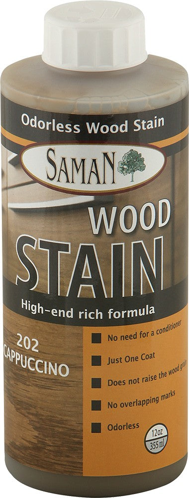 SamaN Water Based Stain 12 Oz Cappuccino