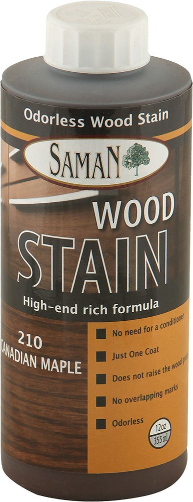 SamaN Water Based Stain 12 Oz Canadian Maple