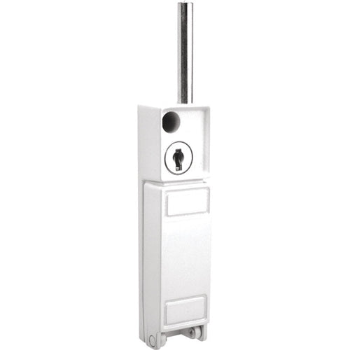PrimeLine White Sliding Patio Door Keyed with Bolt Lock U 9919