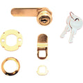 Prime-Line Bright Brass Gold Steel Cabinet/Drawer Lock U 9942