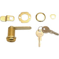 Prime-Line Bright Brass Gold Steel Cabinet/Drawer Lock U 9946
