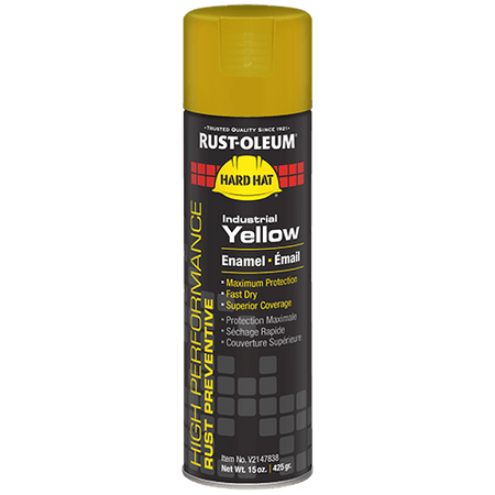Rust-Oleum High Performance V2100 System Enamel Spray Paint Industrial Yellow