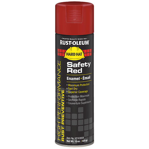 Rust-Oleum High Performance V2100 System Enamel Spray Paint Safety Red
