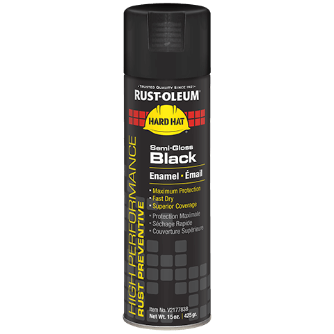 Rust-Oleum High Performance V2100 System Enamel Spray Paint Semi-Gloss Black