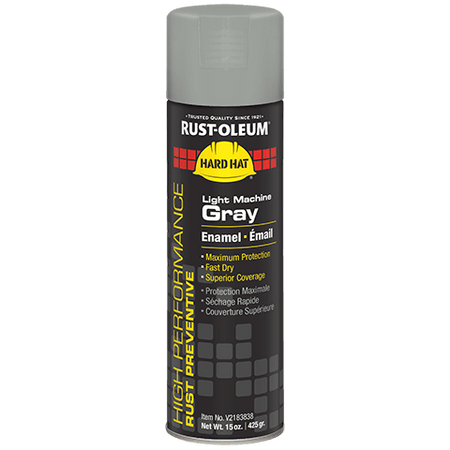Rust-Oleum High Performance V2100 System Enamel Spray Paint Light Machine Gray