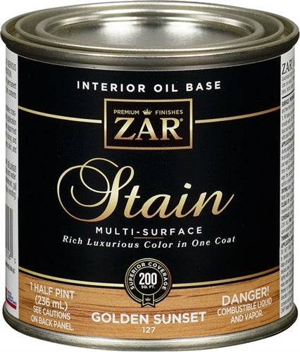 UGL ZAR Oil Based Wood Stain Half Pint Golden Sunset