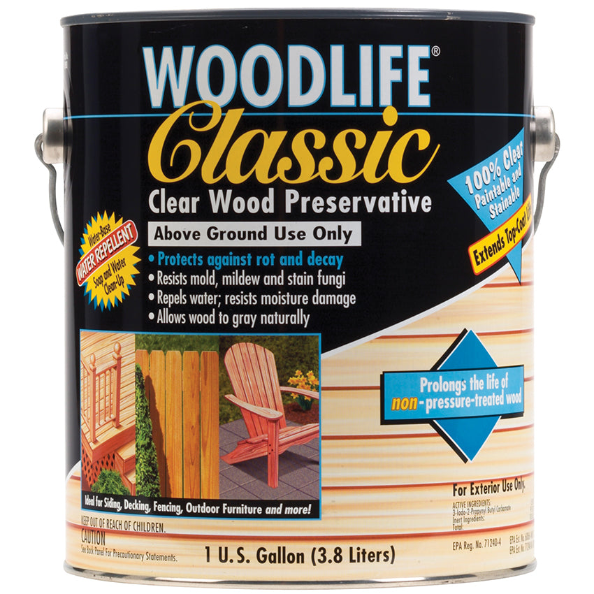 Zinsser Woodlife Classic Clear Wood Preservative Gallon Can