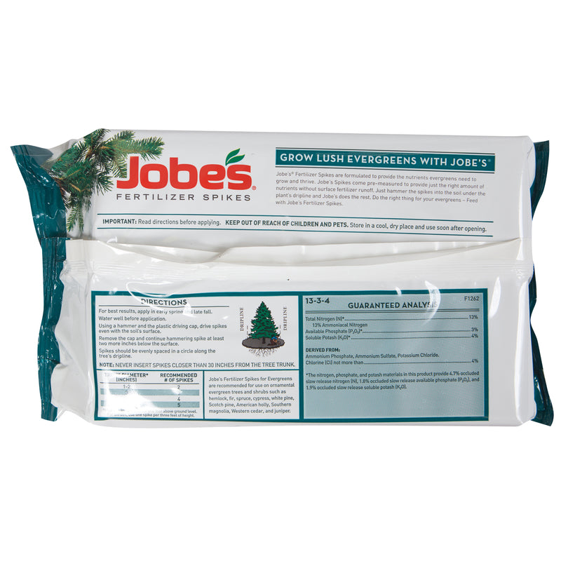 Jobe's 11-3-4 Plant Fertilizer Spikes for Evergreens 15-Pack 01611-1