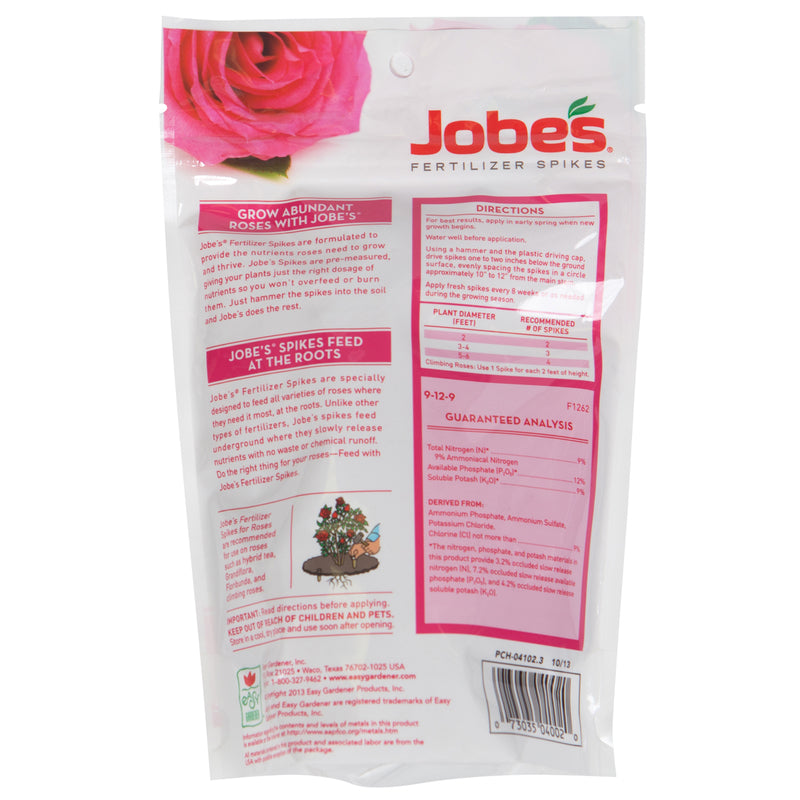 Jobe's Organic Spikes Root Feeder 16 oz 04102-1