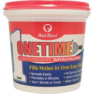 Red Devil OneTime Lightweight Spackling Quart Tub