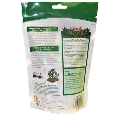 Jobe's Organic Spikes All Purpose Plant Food 50-Pack 06528-1