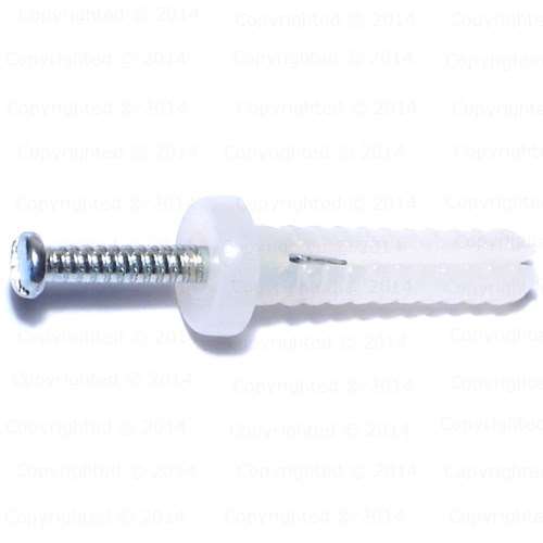 1/4 X 3/4 Nylon Drive Anchors - Almond Color (24 Pack) For Easy Wall Mounting