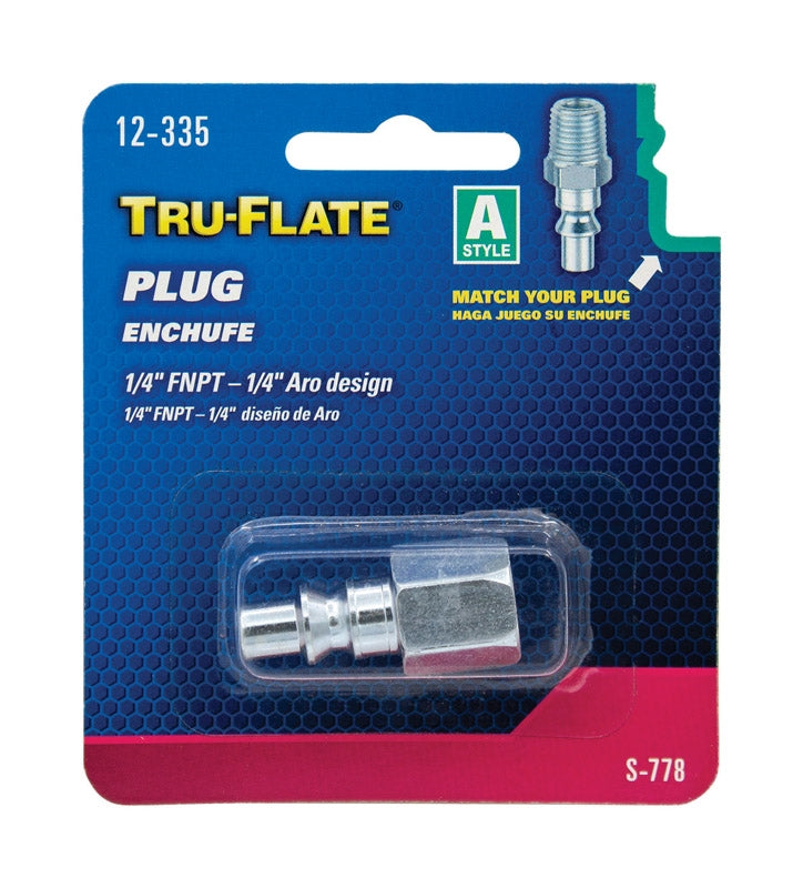 Tru-Flate Female 1/4 Inch Air Plug 12-335