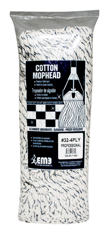 Elite #32  Professional Cotton Mophead 106-4PLY-#32