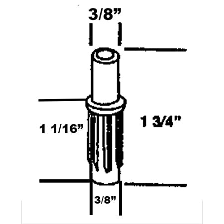 Barton Kramer 10623 Plastic Top Pivot Guides for Bi-Fold Closet Door 2-Pack-1