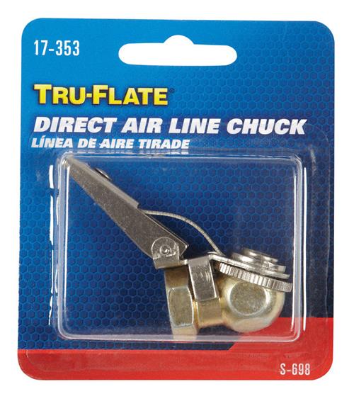 Tru-Flate Ball Foot Direct Airline Chuck w-Clip 17-353