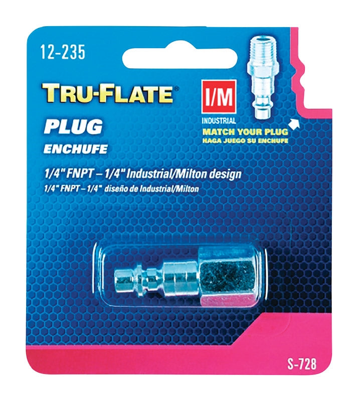 Tru-Flate Industrial-Milton Female 1/4 Inch Air Plug 12-235